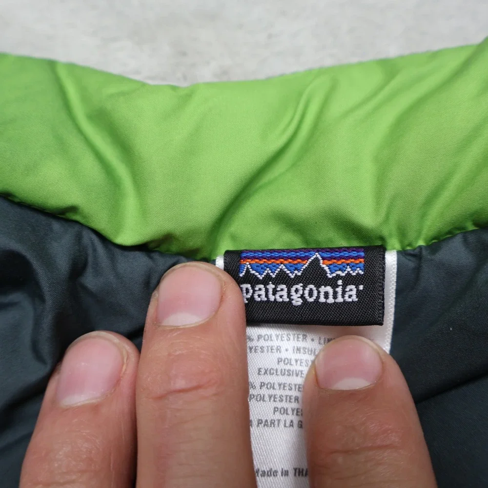 Patagonia Vest Baby 3M Green Insulated Snap Light Winter Outdoor Quilted Puffer